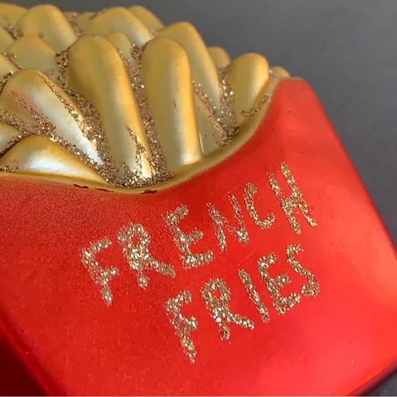 Christmas Box of French Fries Christmas Ornament Plastic 3.5" - Picture 3 of 5